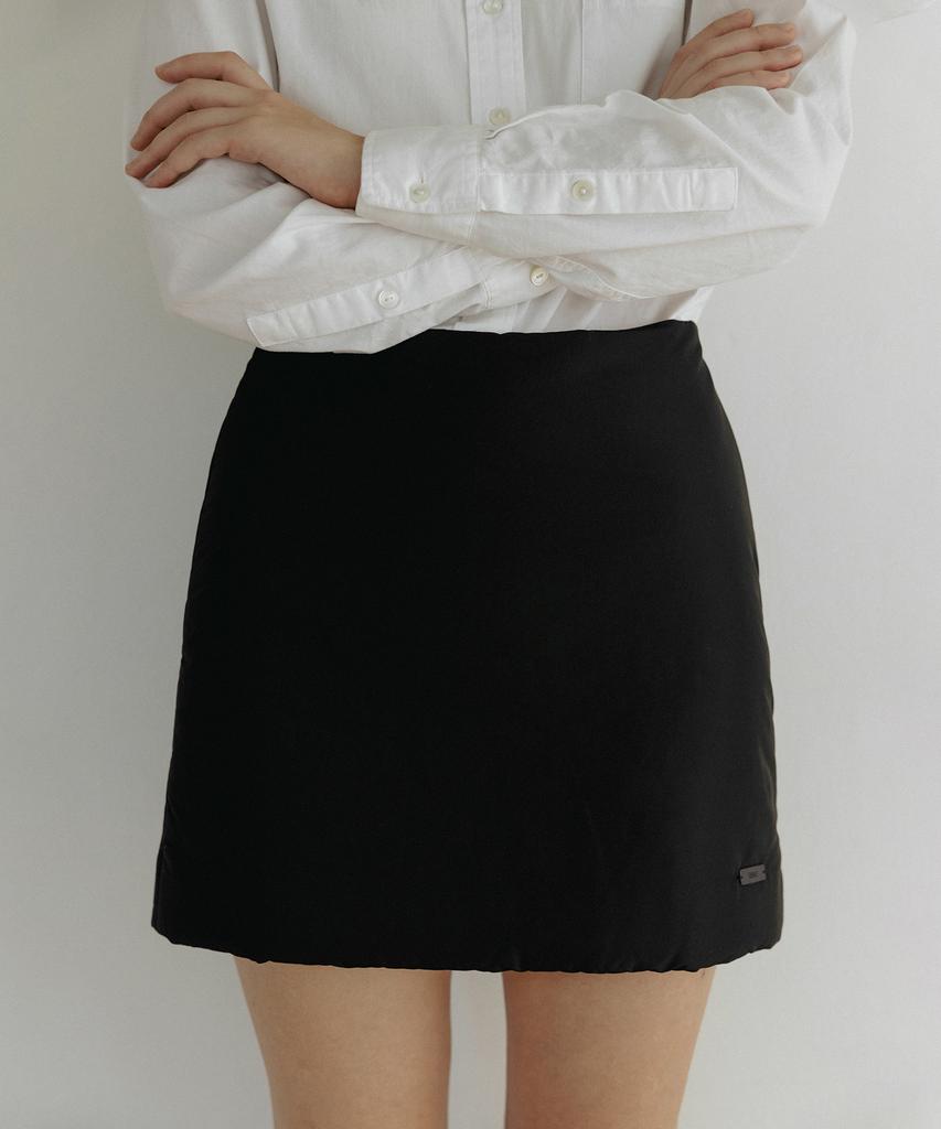 Tudment Padded Mini Skirt Black