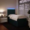 Box Spring Bed with Mattress Dark Green 80 x 200 cm Velvet
