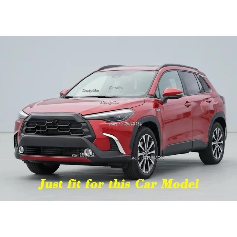 Für Toyota Corolla Cross 2026 L, LE, XLE Benzinmodell ABS Chrom Auto Front Nebelscheinwerfer Verkleidung Hintere Nebelscheinwerfer Augenbraue Abdeckung Verkleidung