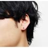 [Shinjuku Gin no Kura] M's Collection Special Edition Lily Emblem Stud Earring, Single Ear, 925 Sterling Silver, Fleur-de-Lis, Lily