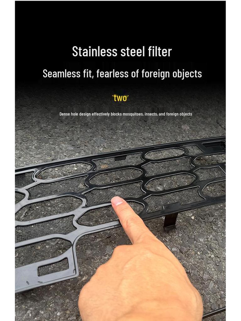 BYD Qin PLUS dmi/ev Insect Screen: Fits 25 Models, No Bumper Removal Required
