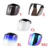 Visores de Burbuja con 3 Broches Visores para Casco Abierto Lente Facial para Conducir Motocicleta