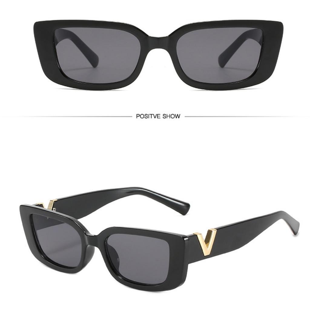 Fashion Cat Eye Sunglasses Luxury V Sun Glasses For Ladies Classic Rectangle Driving Eyewear Uv400