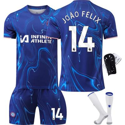 2425 Chelsea Home Football Jersey No. 7 Sterling 8 Enzo 6 Silva Correct Version Set