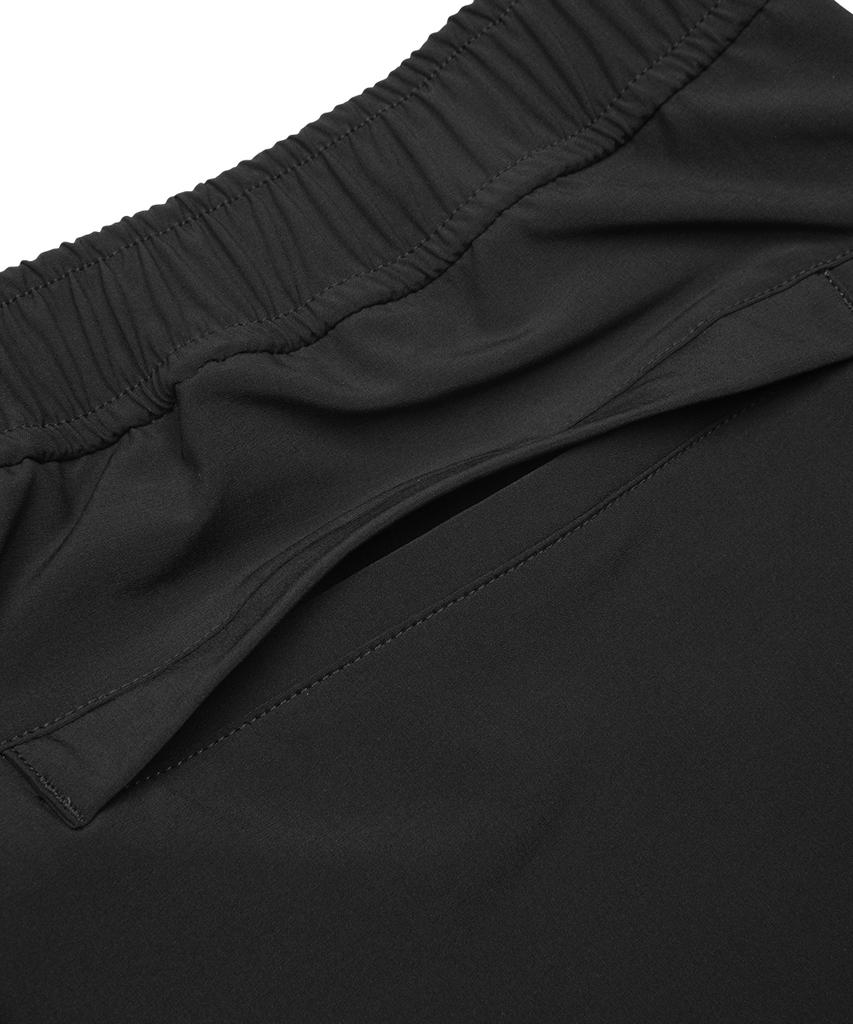 Baellob Plain Comfortable Tapered Pants Charcoal