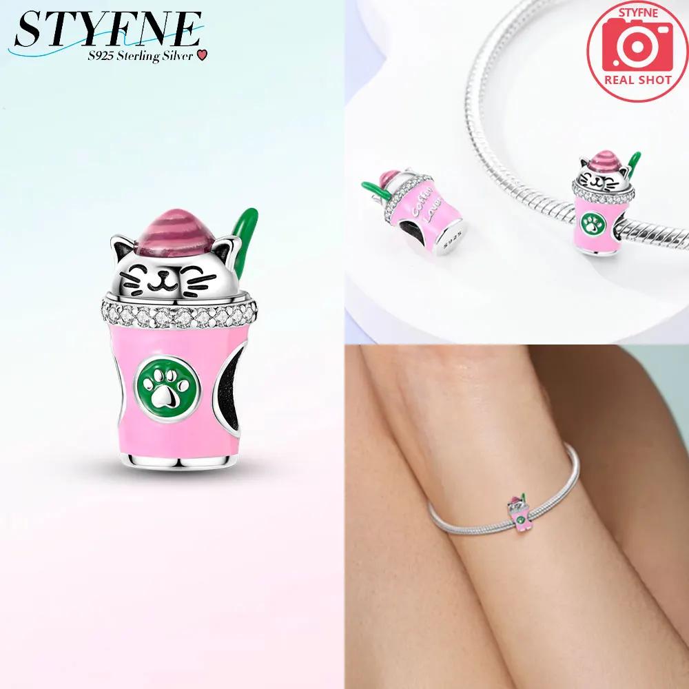 Cute Lovely Butterfly Perfume Girl Dangle Original Pink Charms Charms Beads Fit Bracelet Pendant Making For Woman Jewelry Gift