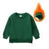 2026 Winter Autumn Hoodies Pullovers Kids Boys Girls Clothes Korean Baby Thicken Fleece Sweatshirt Children's Clothing 6M-7T
