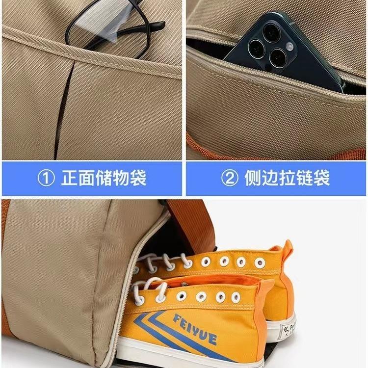 New Fitness Bag, Travel Bag with Separate Compartments for Wet and Dry Items, Independent Shoe Compartment, Large Capacity for Short-distance