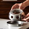 Stainless Steel Round Base Candle Heater Teapot Warmer for Coffee Milk Tea Cup Holder Home Kitchen Accessory
