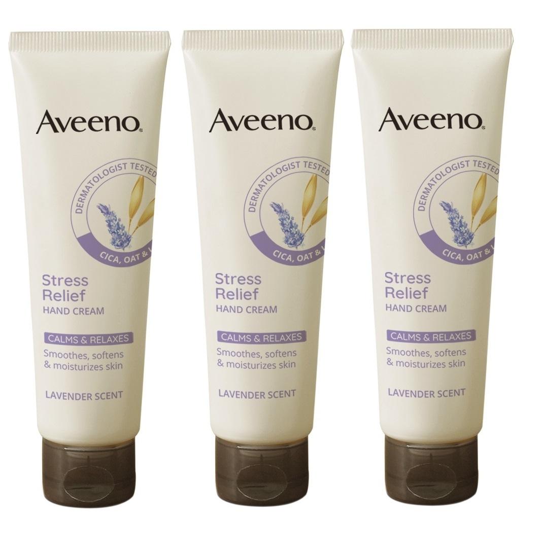 

Крем для рук Aveeno, тройной план (50г+50г+50г) Выберите 1 из 2 типов Stress relief hand cream 3 packs