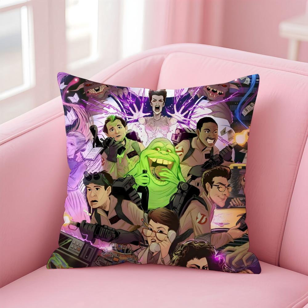 GGhostbusters AAfterlife Cartoon Cushion Cover Pillow Case Soft Friendly Fabric Concealed Zipper