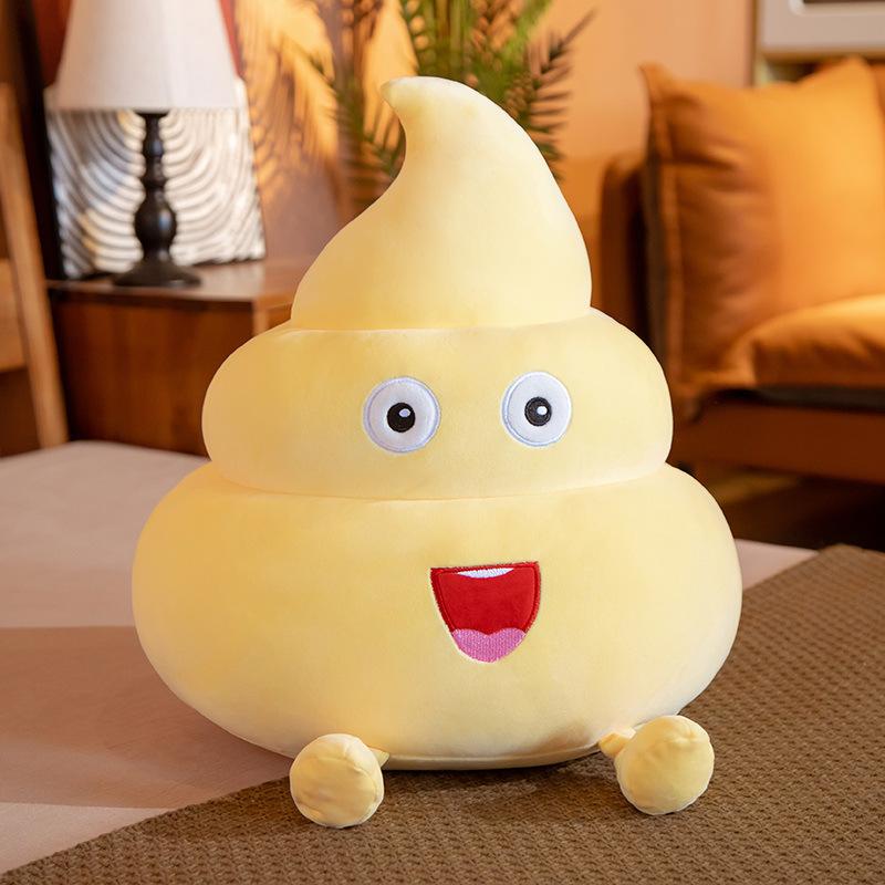 

Creative spoof poop throw pillow plush toy shit Baba poop bucket doll funny trick birthday gift 25cm（0.2kg）