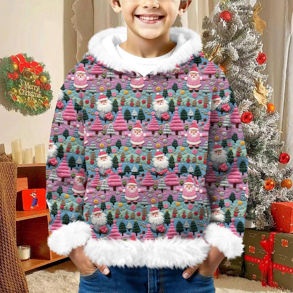 Children's Sweatshirt Girls Boys Long Sleeve Lightweight Casual Hoodie Loose Comfortable  Sweatshirt