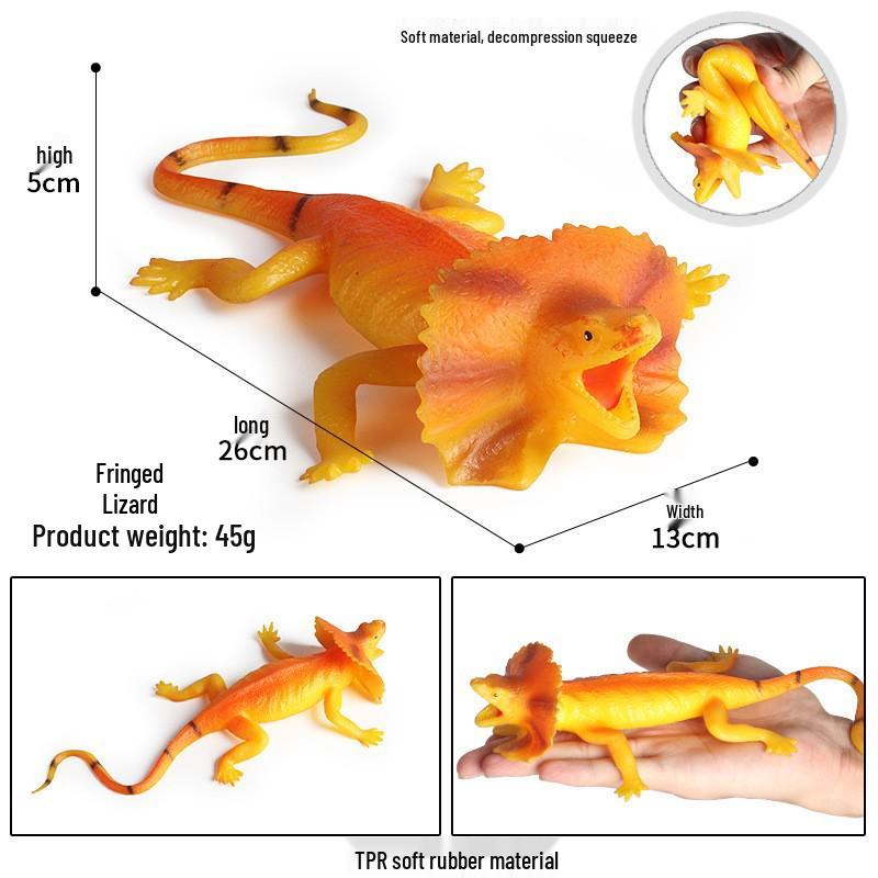 Children's Prank Toy: Soft Rubber Snake & Lizard Models - Cobra, Viper, Rattlesnake, Golden Python