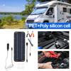 Set 30W Solar Panel 12V Trickle Charger Battery Charger Kit With Double-Headed Clip And USB Female Cable Maintainer Boat Car RV