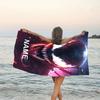 1pc Venom3 Beach Towel with Custom Name, Beach/Swimming/Bath/Picnic/Camping Towel, Suitable for Seaside Beaches