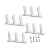 4Pcs Siding Closet Door Floor Guides Brackets Sliding Bottom for Cabinets