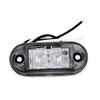 2Pcs DC 10V~30V LED Side Marker Lights Car External Light Alarming Tail Light Auto Trailer Truck Lorry Lamps White Color
