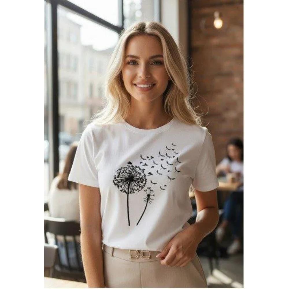 Comfortable Versatile Women's Short-sleeved Fashion Loose Cotton Top Casual T-Shirts Women’s
