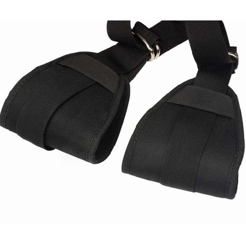 Toughage Sex Swing For Couples Adjustable Straps Nylon Ankle Leg Cuffs  Restraint Waist Support Open Leg Sling Adult Game