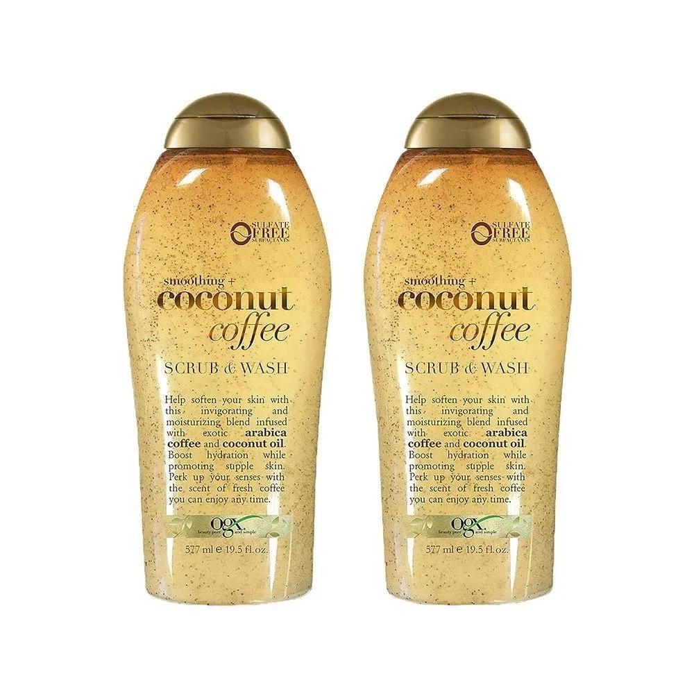 

OGX Coconut Oil + Arabica Coffee Exfoliating Body Scrub & Wash Paraben-Free 577ml x 2