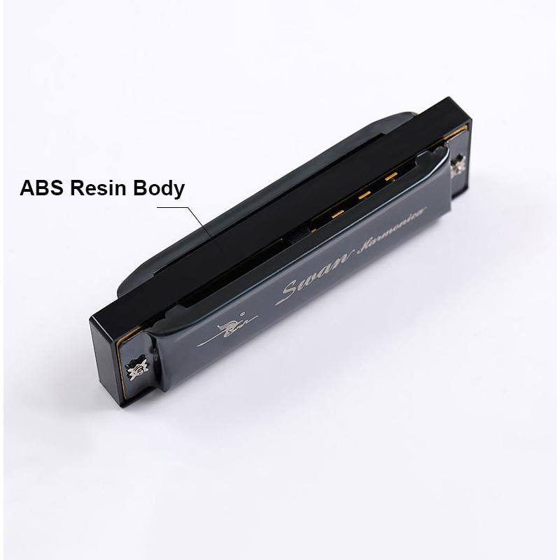Mundharmonika 10 Löcher C-Ton Mundorgel Phosphorbronze Gehäuse Diatonische Anfänger-Mundharmonika Set für Kinder