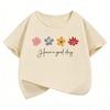 Have A Good Day Flower Design T Shirts Short Sleeve Kids Childrens Tshirt Boys Girls Summer Spring Casual Top Tee Shirt
