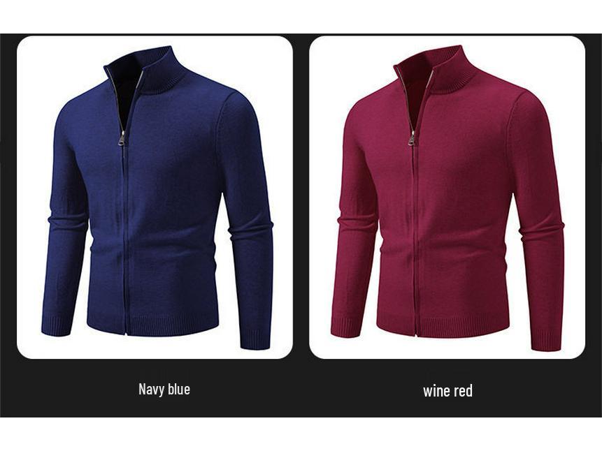 Men's Slim Fit Wool Cardigan Sweater - Autumn Winter Fashion Trend