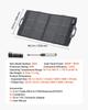 100W Bifacial Solar Panel, 16BB N-Type Foldable Monocrystalline Solar Panel Charger 24% Efficiency, Portable with MC4 Output, USB-A (QC3.0), Type-C &