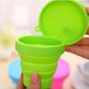 Candy Color Portable Silicone Telescopic Drinking Water Foldable Folding Cup Travel Camping Bathroom Water Cup