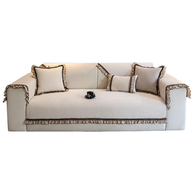 French Premium Sofa Cushion, All-Season Non-Slip Seat Cushion  New Chenille Sofa Cover Cover Cover Towel