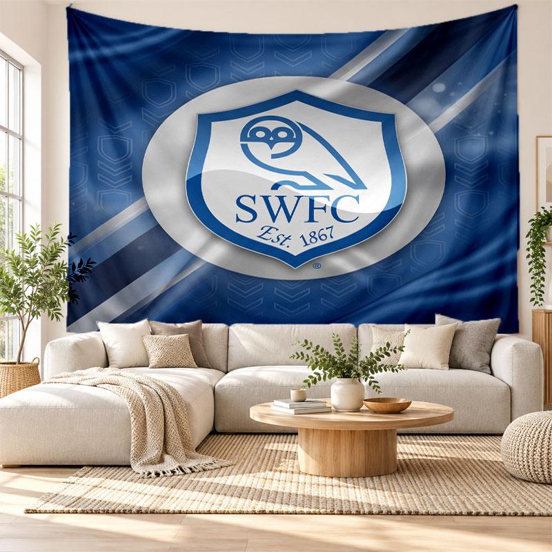 Sheffield Wednesday Wall Tapestry, Soft Fabric Wall Hanging, Decorative Backdrop For Bedroom Home Wall Art