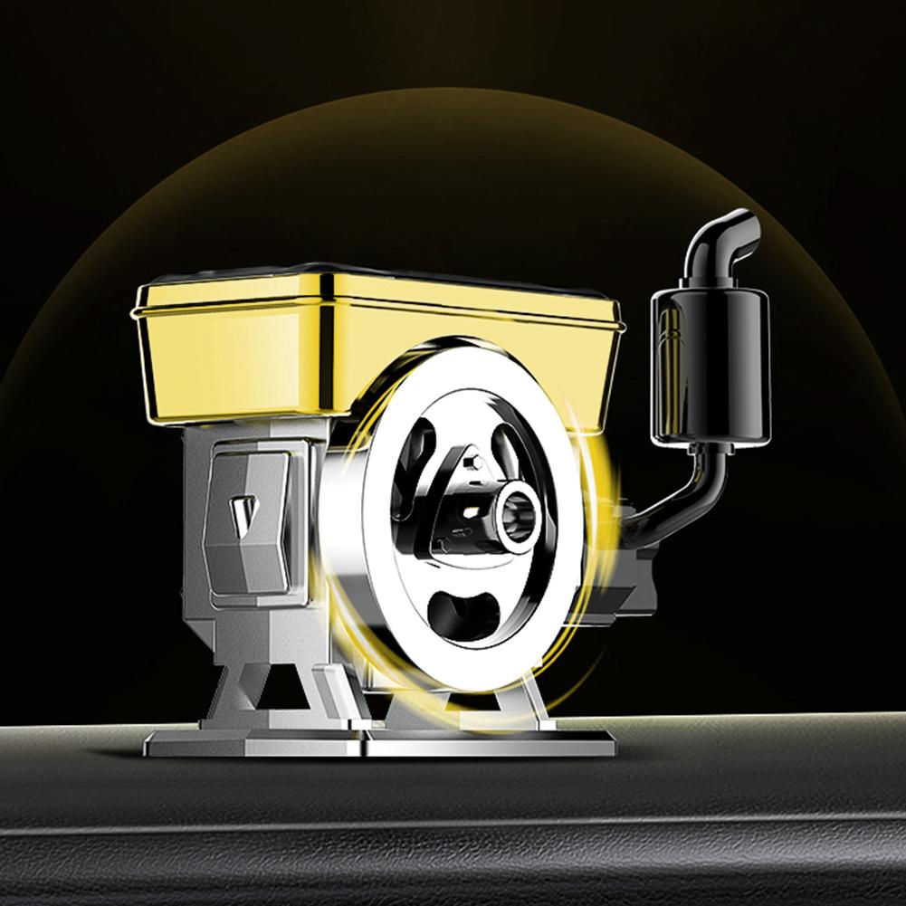 Diffuser Solar Powered Rotating Car Purifier Simulated  Engine Aromatherapy