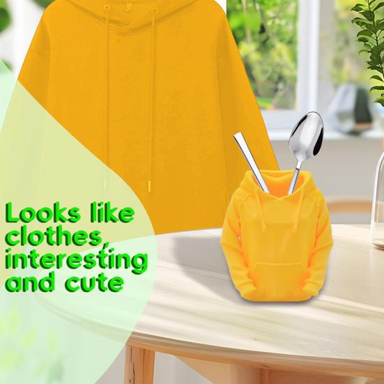 Creative Hoodie Pen Holder Multifunctional Desk Organizer Large Opening Office Desk Accessory for School Office