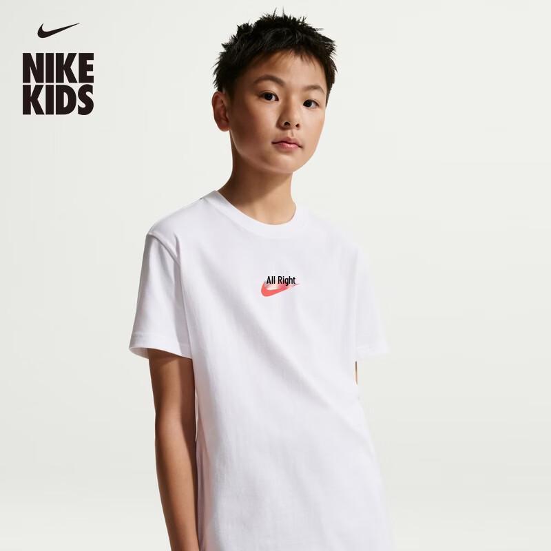 Хлопковая спортивная футболка Nike для детей старшего возраста IV2633 S