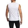 Adidas Tank Tops Men's White Crew Neck Moderate Straight Fit GM0519-