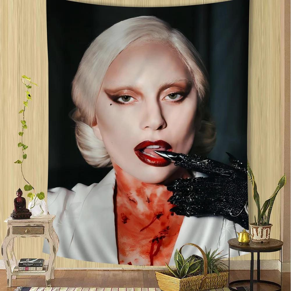 Lady Gaga Sängerin Hängendes Böhmisches Wandteppich Günstig Hippie Wandbehang Böhmische Wandteppiche Mandala Wandbehang Heimdekoration