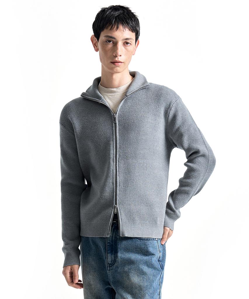 COSTUME O’CLOCK Daily Slim Fit Zip-Up Knit 6 Color Cooscd023
