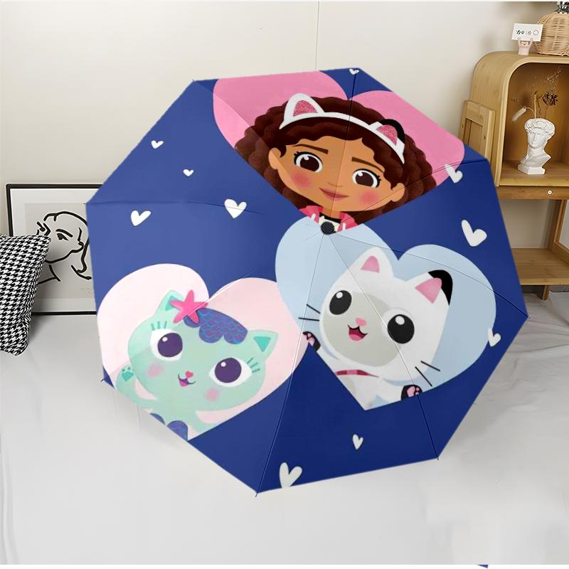 DollHouse Fashionable Automatic Opening/Closing Folding Umbrella. Portable and Foldable, Ideal for Gift, Travel, and Daily Use.