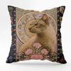 Retro Cat Pillow Sleeve -shaped Sofa   Cushion Cover  Cases  Covers Decorative