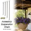 Strengthened Metal Hanging Chain Strong Bearing Capacity Hanging Chain with Hooks  Outdoor