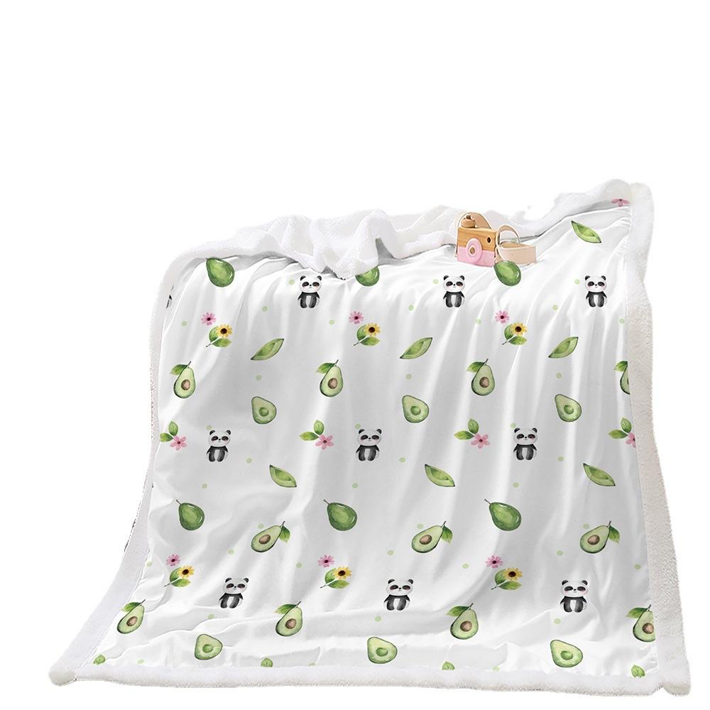 Blanket Fruit Vegetable Blanket Lamb Fleece Crystal Fleece Blanket Blanket Universal