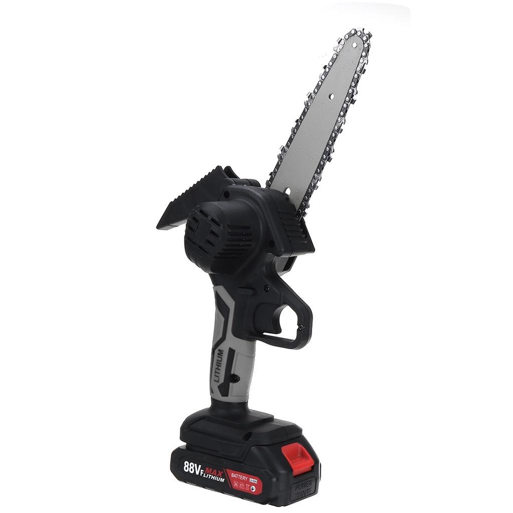 

Мини-электропила 6 дюймов 88Vf с аккумулятором, сучкорез, садовая пила для валки леса, резак по дереву, деревообрабатывающий инструмент 1200 Вт Without Battery