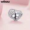 WOSTU Mother's Day Jewelry DIY Charms Rose Flower Fit Original Bracelet Neckalce Wholesale