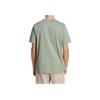 Adidas Logo Print Fitness Sports Casual Short Sleeve T-Shirt Men Tops Green IJ7016