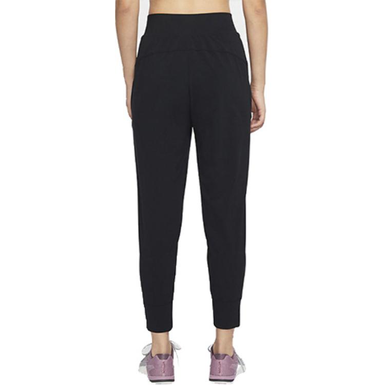 Nike Pantaloni Sportivi Slim Fit da Allenamento Bliss Running da Donna Neri CU5850-010