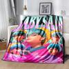 1pc Blanket K-Pop Demon Hunters Print Design, Lightweight Blanket for Sofa, Bed- Soft &Warm, Gift for All Seasons like Christmas, Halloween