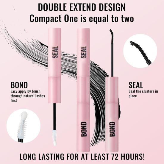 1/2Pcs 5ML Double-ended Eyelash Glue Strong Hold Waterproof Faux Lash Bond And Seal Long Lasting Lash Extension Adhesive Makeup Tools