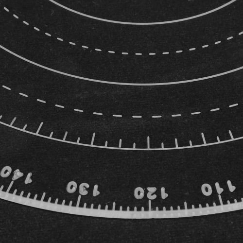 DOITOOL Circular Ruler, Circle Ruler Template, Center Finder, Protractor Tool for Lathe Work, Woodworking, and Crafts, 300mm Diameter, for Wood Turner