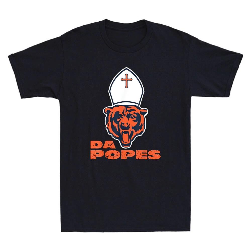 Da Pope Chicago Pope Leo Funny Tiger Graphic Vintage Men s Short Sleeve T-Shirt 2XL